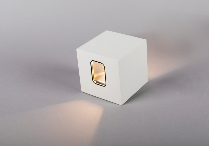 Ulkoseinävalaisin Hide-a-lite Cube Ii Valkoinen 3000k