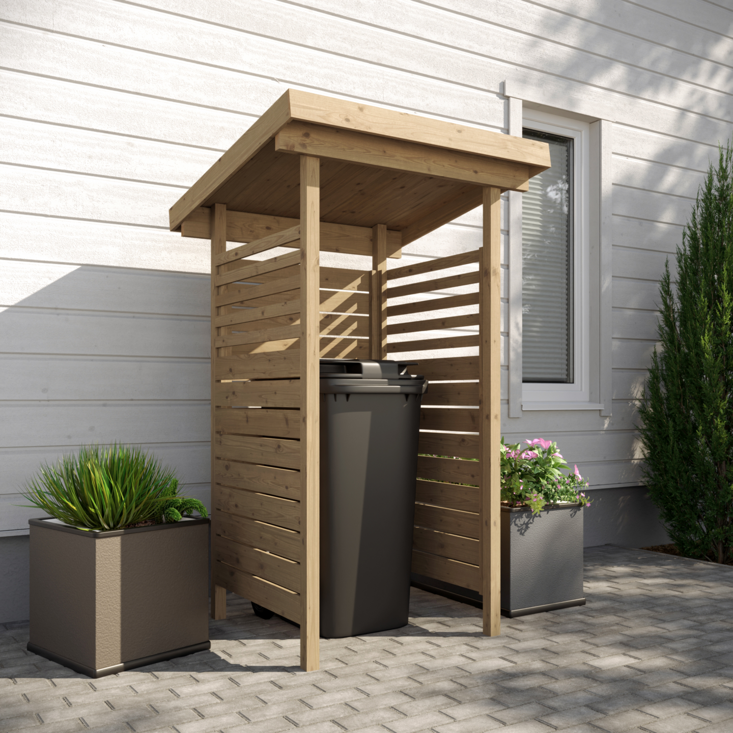 Jätekatos Goodiy Vaahtera 84x84cm ruskea painekyllästetty