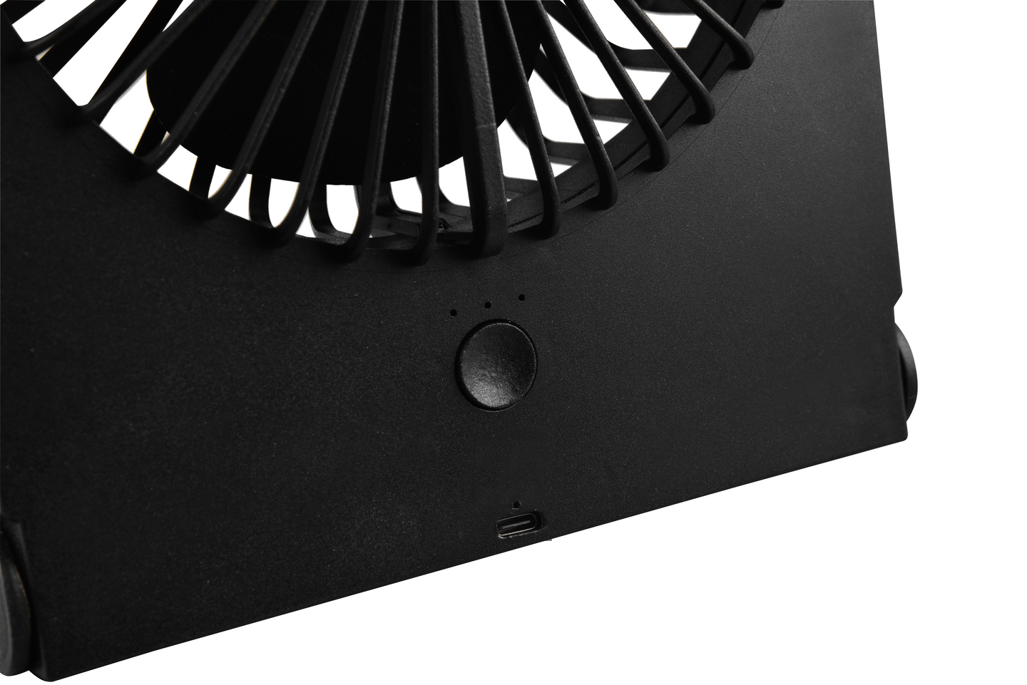 Pöytätuuletin TRIO Breezy ladattava mattamusta 23cm