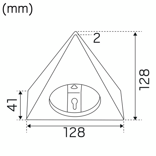 Korokekehys Hide-a-lite 12-sarjan lisätarvike Triangel harjattu teräs