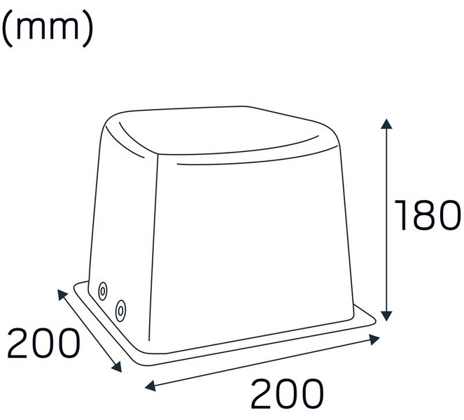Asennuskotelo Spot Guard 180mm maks. 50W