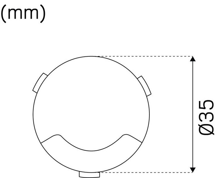 Uppovalaisin Hide-a-lite Deco I 3000K 1,2W harmaa