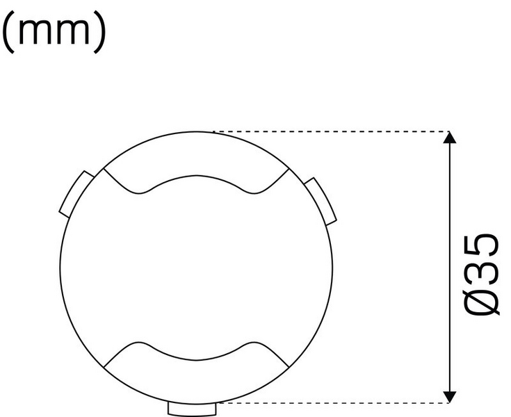 Uppovalaisin Hide-a-lite Deco II 3000K 1,2W harmaa