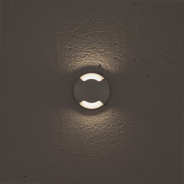 Uppovalaisin Hide-a-lite Deco II 3000K 1,2W harmaa