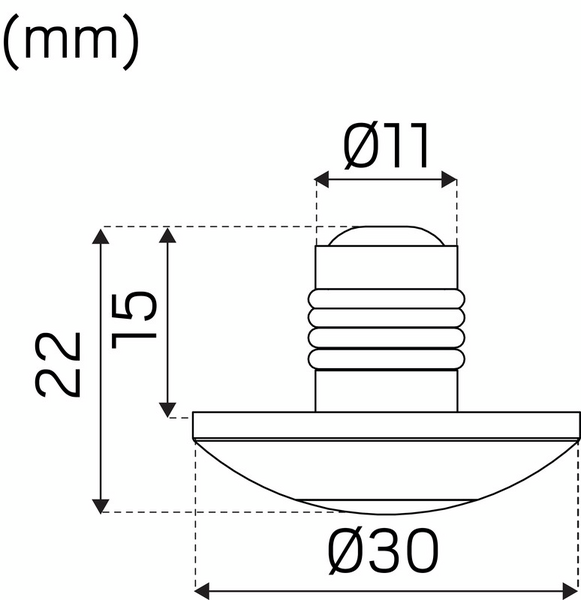 Led-alasvalo Hide-a-lite LED-dot VP IP44 2700K valkoinen