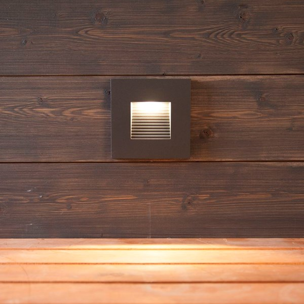 Ulkoseinävalaisin Hide-a-lite Indicate Multi antrasiitti