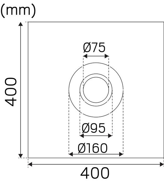 Asennuslevy Hide-a-lite taustalevy 400x400mm