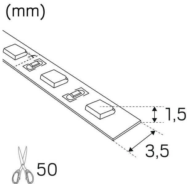Ledprofiili Hide-a-lite RXM IP20 24V 3000K