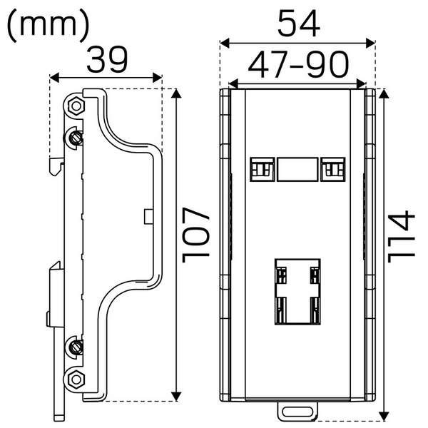 Liitäntälaitekotelo Hide-a-lite Jolly liitäntälaitteen kiinnike DIN