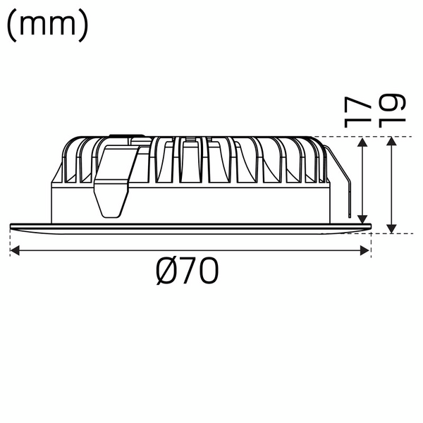 Led-alasvalo Hide-a-lite 1202 Smart IP44 350mA 290lm 3,2W 2700K harjattu teräs