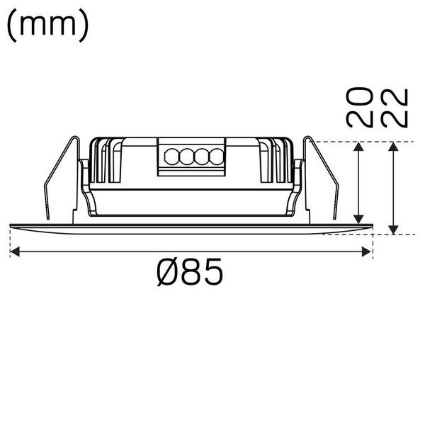 Led-alasvalo Hide-a-lite 1218 Smart IP44 350mA 290lm 3,2W 2700K harjattu teräs