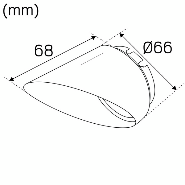 Häikäisysuoja Hide-a-lite Cap Focus 66mm valkoinen