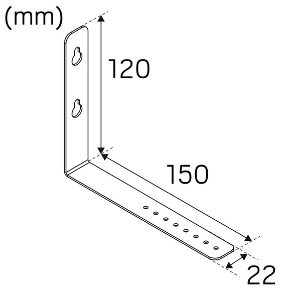 Mekaaninen lisätarvike Hide-a-lite seinäkiinnike Liteline 90°