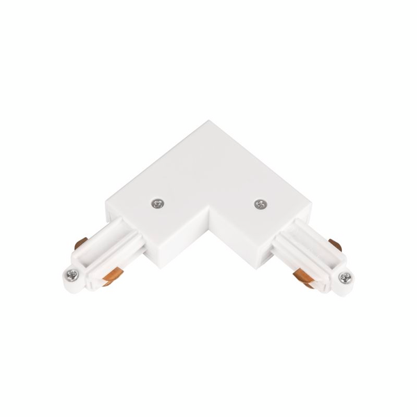 Kiskotarvike Hide-a-lite LiteTrac L-liitin 1-vaihe sisä valkoinen