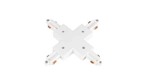 Kiskotarvike Hide-a-lite LiteTrac X-liitin 1-vaihe valkoinen