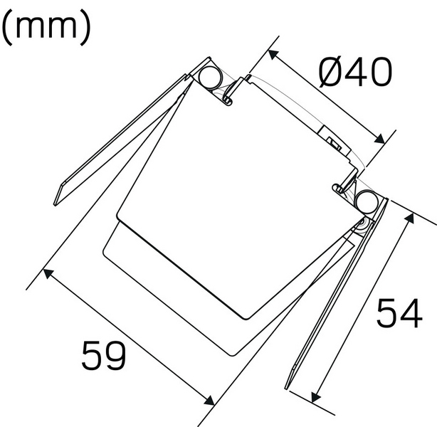 Häikäisysuoja Hide-a-lite Barndoors Focus 49mm valkoinen