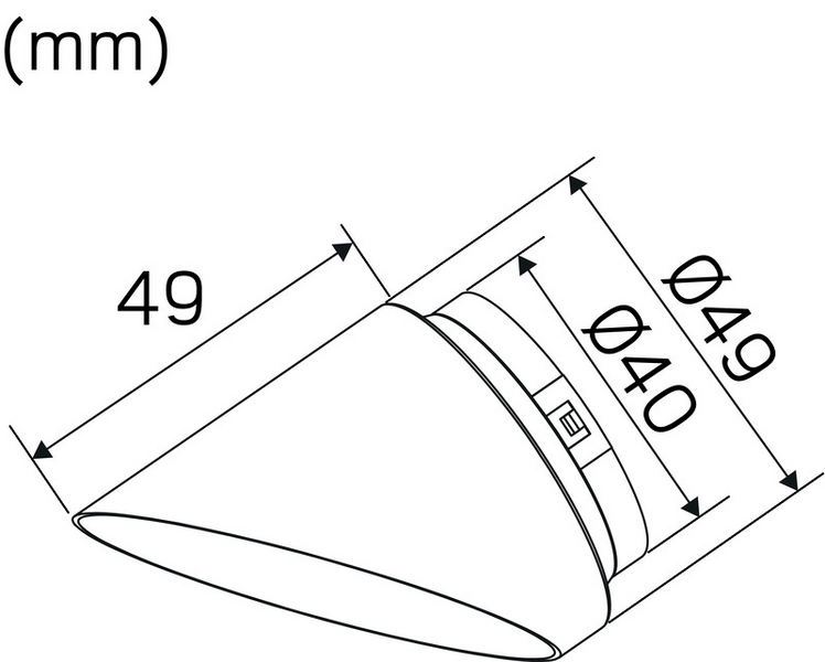 Häikäisysuoja Hide-a-lite Cap Focus 49mm musta