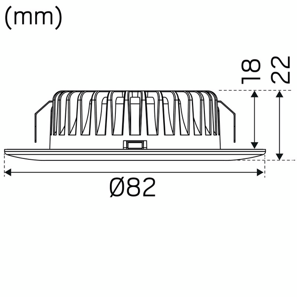 Led-alasvalo Hide-a-lite 1208 IP44 12V 350lm 4,7W 2700K valkoinen