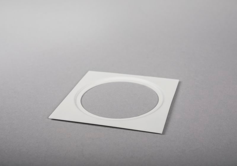 Mekaaninen lisätarvike Hide-a-lite koristekehys I Ø85mm valkoinen