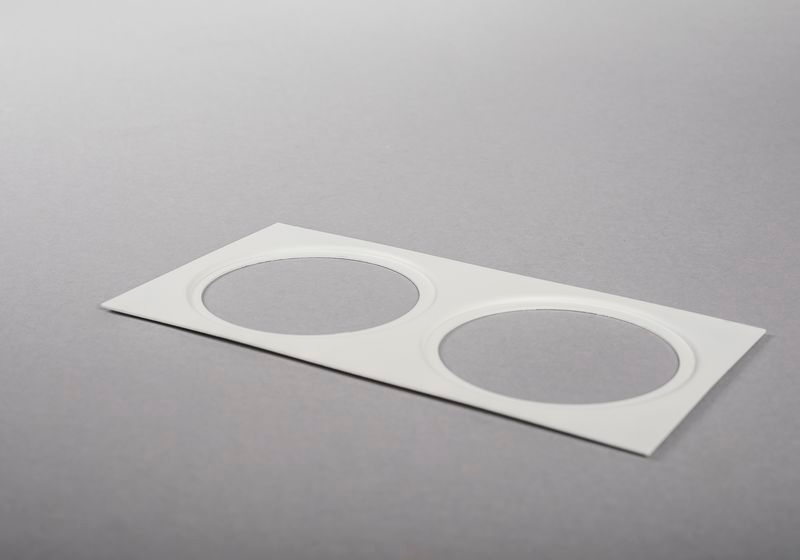 Mekaaninen lisätarvike Hide-a-lite koristekehys II Ø85mm valkoinen