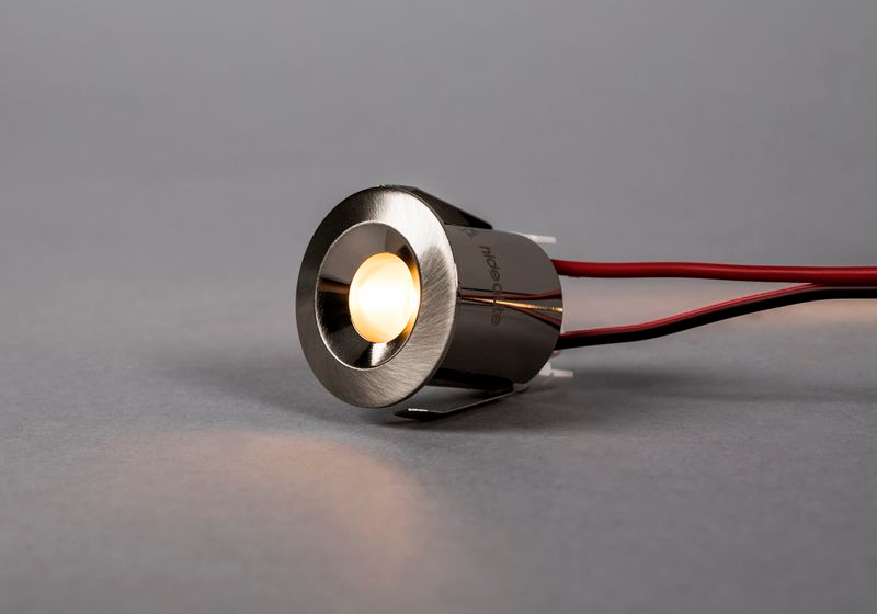 Led-alasvalo Hide-a-lite Core Smart IP44 30lm 15° 1,2W 2700K harjattu teräs