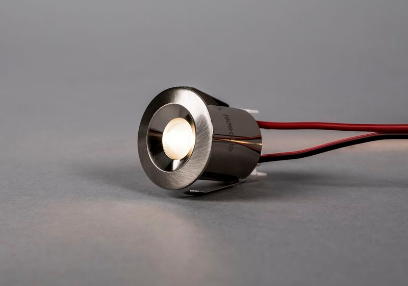 Led-alasvalo Hide-a-lite Core Smart IP44 30lm 15° 1,2W 3000K harjattu teräs