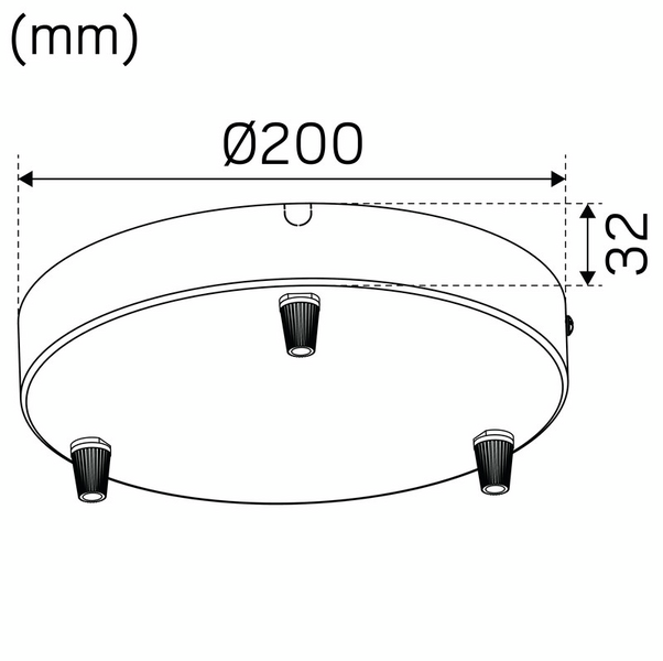 Mekaaninen lisätarvike Hide-a-lite kattokuppi ulkoinen III valkoinen