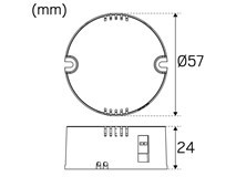 Led-liitäntälaite Hide-a-lite DALI/PUSH 350mA + 700mA 9W