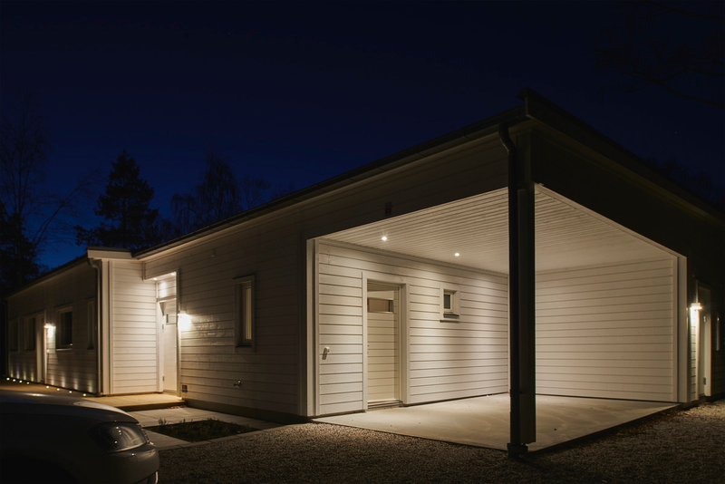 Ulkoseinävalaisin Case Wall Hide-a-lite IP55 valkoinen