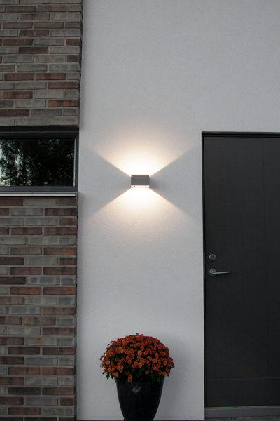 Ulkoseinävalaisin Case Wall Hide-a-lite IP55 harmaa