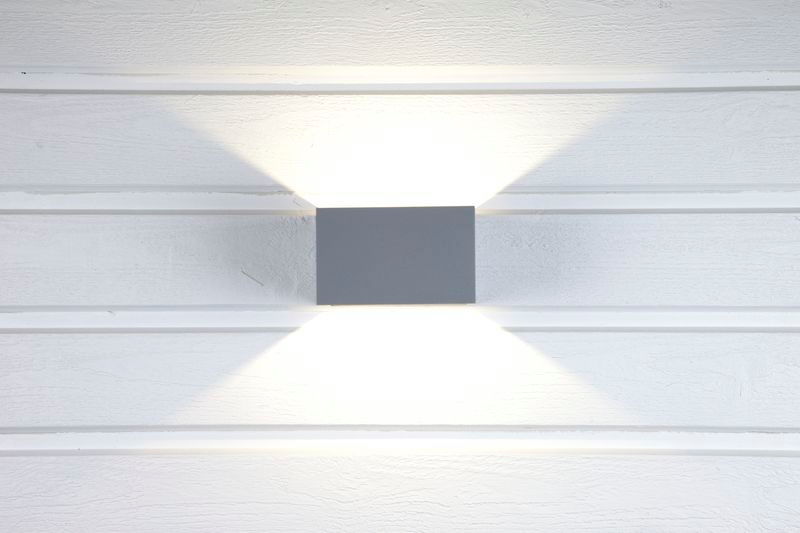 Ulkoseinävalaisin Case Wall Hide-a-lite IP55 harmaa