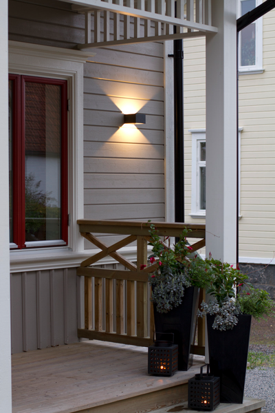 Ulkoseinävalaisin Case Wall Hide-a-lite IP55 harmaa