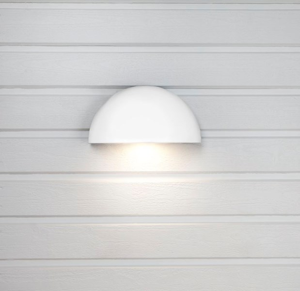 Ulkoseinävalaisin Arc Hide-a-lite valkoinen