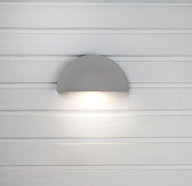 Ulkoseinävalaisin Arc Hide-a-lite harmaa