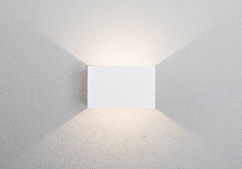 Ulkoseinävalaisin Case Hide-a-lite IP55 valkoinen 4000k