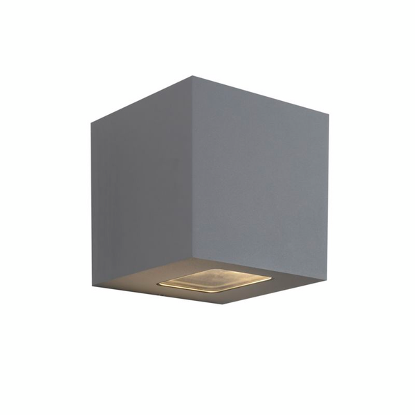 Ulkoseinävalaisin Cube Xl I Hide-a-lite IP65 925lm 12,5w harmaa