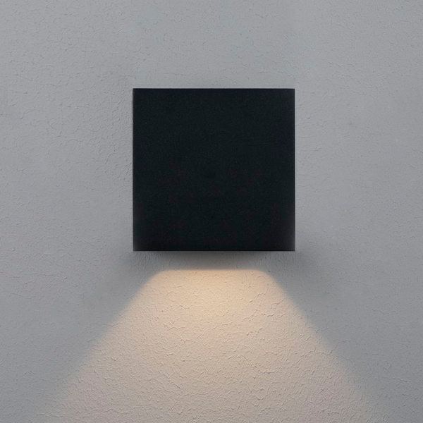 Ulkoseinävalaisin Cube Xl I Hide-a-lite IP65 925lm 12,5w antrasiitti