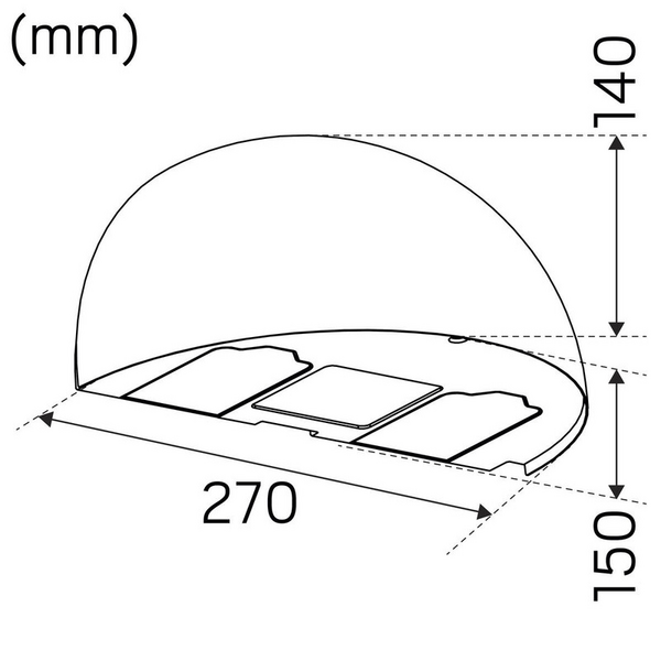 Ulkoseinävalaisin Arc Hide-a-lite antrasiitti 4000k