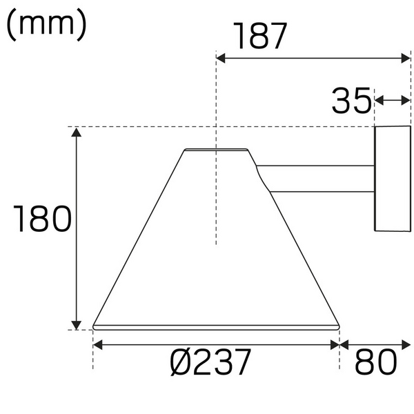 Ulkoseinävalaisin Peak Hide-a-lite antrasiitti