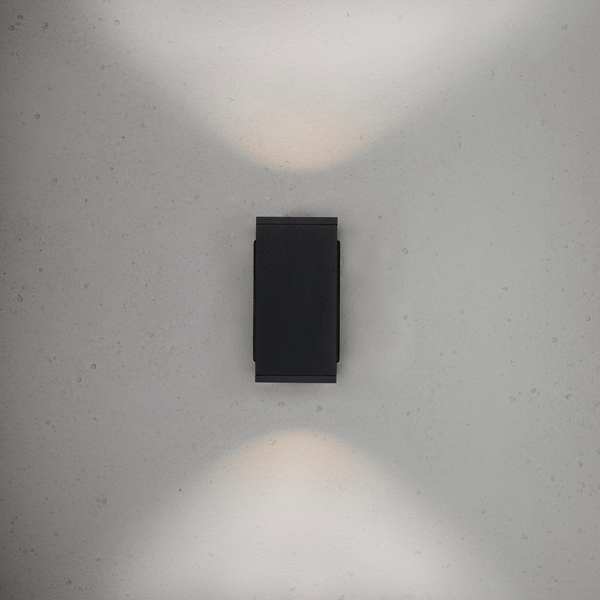 Ulkoseinävalaisin Bloc Ii Hide-a-lite antrasiitti 3000k