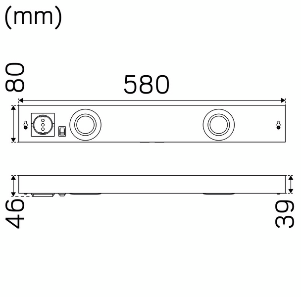 Pinta-asennusvalaisin Hide-a-lite Function G2 II 3000K