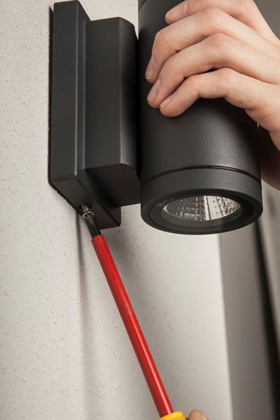 Seinävalaisin Hide-a-lite Milo II 3000K antrasiitti