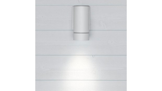 Seinävalaisin Hide-a-lite Milo I GU10 valkoinen