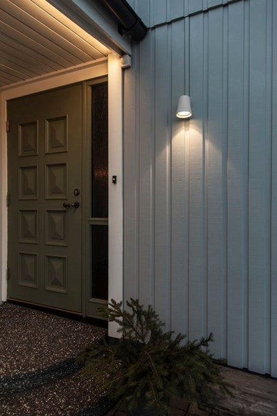 Seinävalaisin Hide-a-lite Cone valkoinen