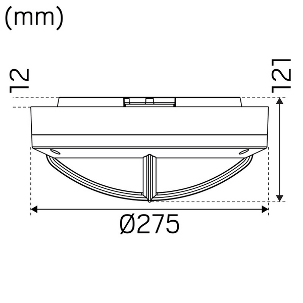 Seinävalaisin Hide-a-lite Moon Public Cross I IK10 harmaa