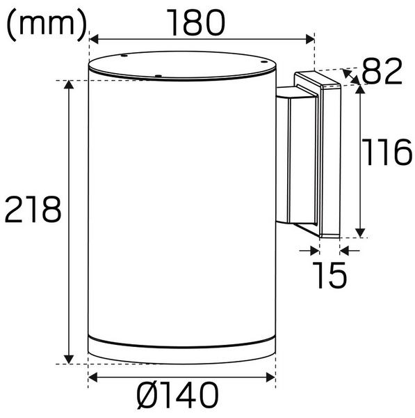 Seinävalaisin Hide-a-lite Milo XXL I 3000K harmaa
