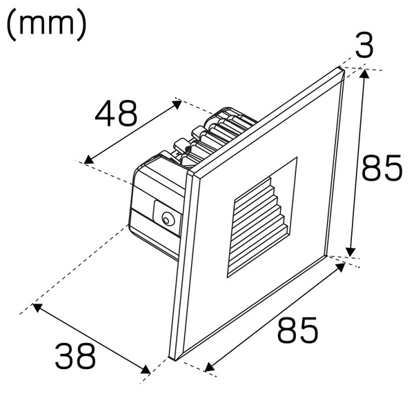 Seinävalaisin Hide-a-lite Wally G2 2700K valkoinen