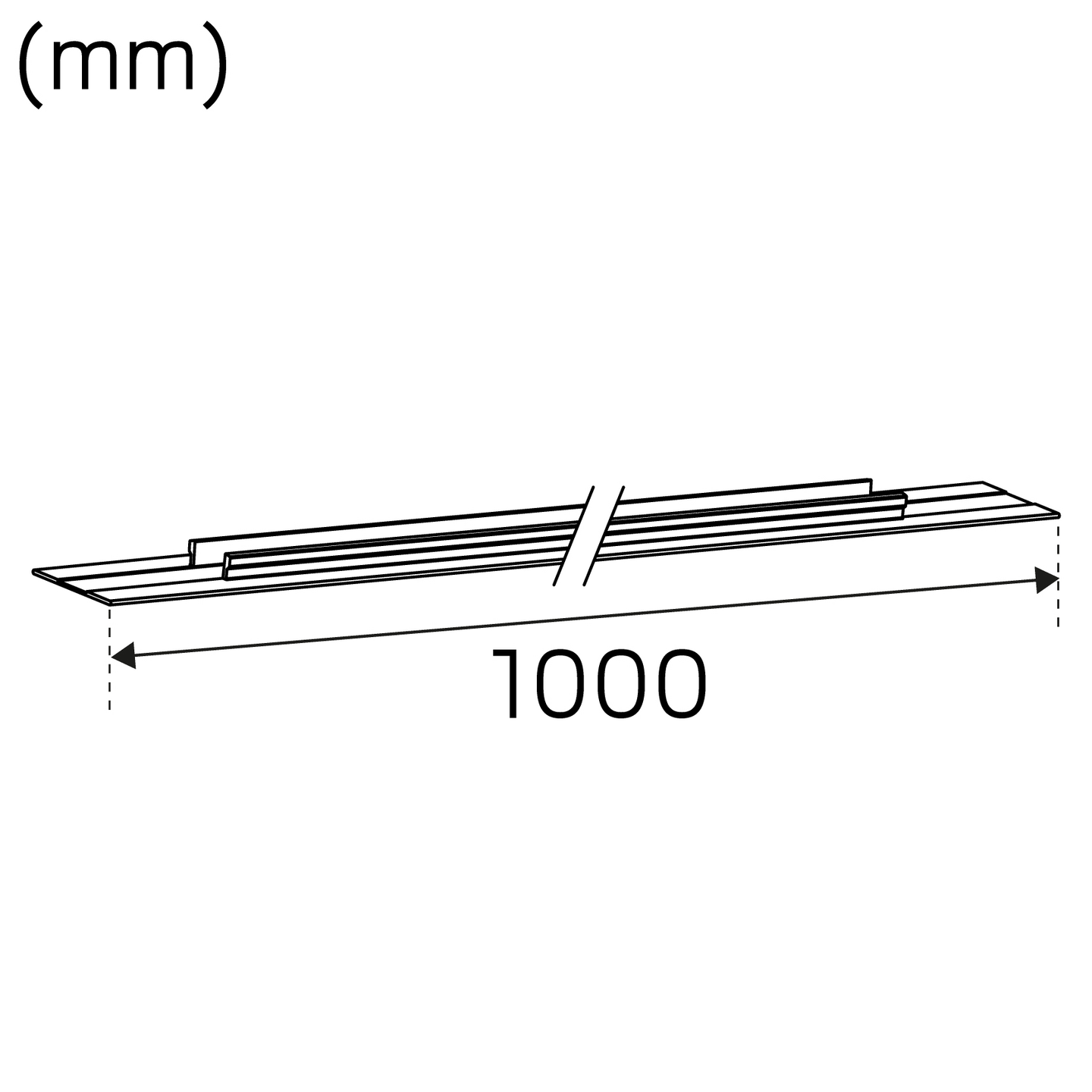 Mekaaninen lisätarvike Hide-a-lite Litetrac kupu 1-vaihe 1m musta