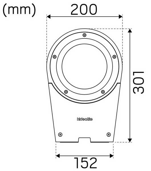 Seinävalaisin Hide-a-lite Sharp IP65 2950lm 31W 3000K/4000K antrasiitti