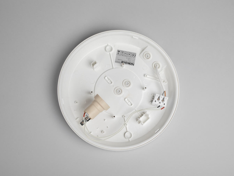 Pinta-asennusvalaisin Hide-a-lite Moon IP44 IK04 E27 255mm valkoinen